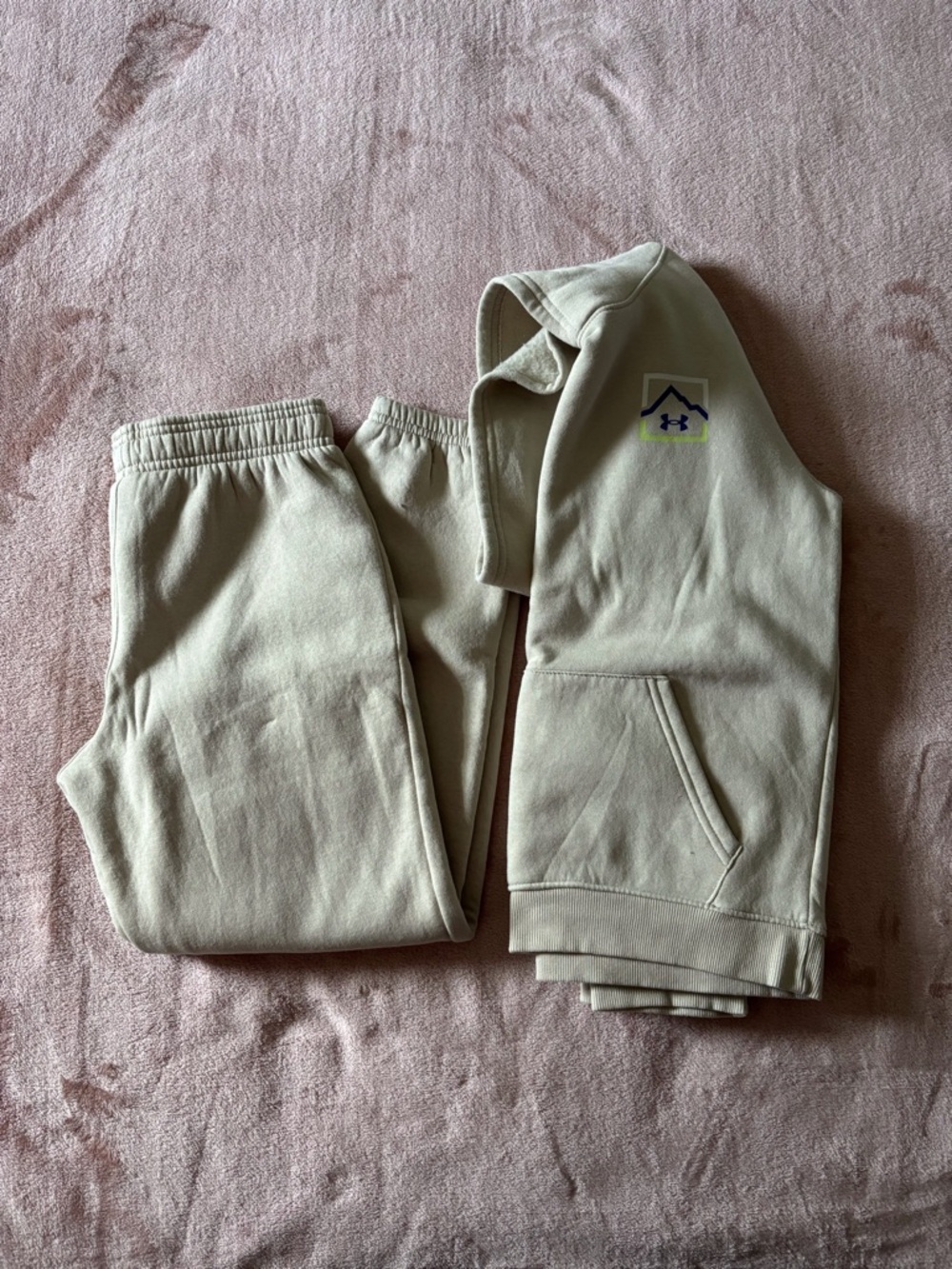 Under Armour Kids' Cream Sweatpants & Hoodie Set